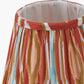 Izara 16cm Cinnamon Ikat Patterned Mushroom Pleat Tapered Lampshade