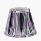 Izara 16cm Lilac Ikat Patterned Mushroom Pleat Tapered Lampshade