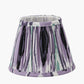 Izara 16cm Lilac Ikat Patterned Mushroom Pleat Tapered Lampshade