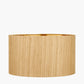 Stellan 35cm Gold Slubbed Silk Mix Gold Lined Cylinder Lampshade