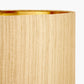 Stellan 35cm Gold Slubbed Silk Mix Gold Lined Cylinder Lampshade
