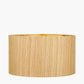 Stellan 40cm Gold Slubbed Silk Mix Gold Lined Cylinder Lampshade