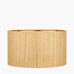 Stellan 40cm Gold Slubbed Silk Mix Gold Lined Cylinder Lampshade