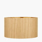 Stellan 45cm Gold Slubbed Silk Mix Gold Lined Cylinder Lampshade