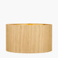 Stellan 45cm Gold Slubbed Silk Mix Gold Lined Cylinder Lampshade