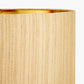 Stellan 45cm Gold Slubbed Silk Mix Gold Lined Cylinder Lampshade