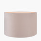 Rene 30cm Greige Velvet Cylinder Lampshade