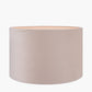 Rene 45cm Greige Velvet Cylinder Lampshade