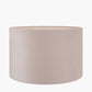Rene 45cm Greige Velvet Cylinder Lampshade