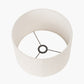 Rouen 30cm White Boucle Cylinder Lampshade