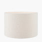 Rouen 35cm White Boucle Cylinder Lampshade