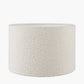 Rouen 35cm White Boucle Cylinder Lampshade