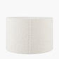 Rouen 45cm White Boucle Cylinder Lampshade