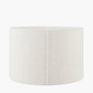Rouen 45cm White Boucle Cylinder Lampshade
