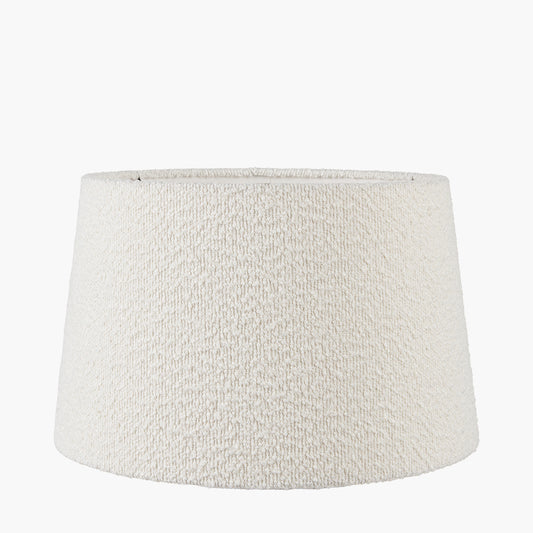 Martigues 40cm White Boucle Tapered Lampshade