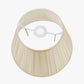 Maya 30cm Almond Silk Box Pleat Tapered Lampshade