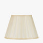 Maya 45cm Almond Silk Box Pleat Tapered Lampshade