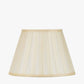 Maya 45cm Almond Silk Box Pleat Tapered Lampshade