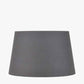 Lys 30cm Steel Grey Self Lined Linen Tapered Lampshade