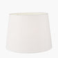 Lys 35cm White Self Lined Linen Tapered Lampshade