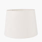Lys 35cm White Self Lined Linen Tapered Lampshade