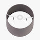 Lys 40cm Steel Grey Self Lined Linen Tapered Lampshade