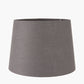 Lys 40cm Steel Grey Self Lined Linen Tapered Lampshade