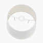 Lys 40cm White Self Lined Linen Tapered Lampshade