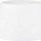 Lys 40cm White Self Lined Linen Tapered Lampshade