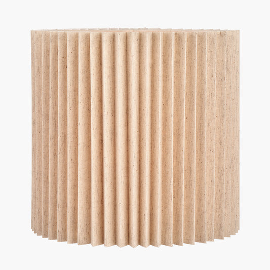 Callista 35cm Natural Linen Hard Pleat Lampshade