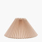 Amelia 35cm Natural Linen Hard Pleat Tapered Lampshade