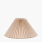 Amelia 40cm Natural Linen Hard Pleat Tapered Lampshade