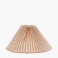 Amelia 40cm Natural Linen Hard Pleat Tapered Lampshade