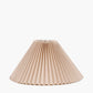 Amelia 45cm Natural Linen Hard Pleat Tapered Lampshade