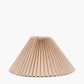 Amelia 45cm Natural Linen Hard Pleat Tapered Lampshade