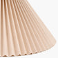 Amelia 45cm Natural Linen Hard Pleat Tapered Lampshade