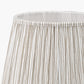 Thiago 30cm Natural Stripe Mushroom Pleat Tapered Lampshade