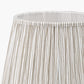 Thiago 30cm Natural Stripe Mushroom Pleat Tapered Lampshade