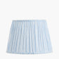 Thiago 35cm Ocean Blue Stripe Mushroom Pleat Tapered Lampshade