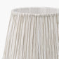 Thiago 40cm Natural Stripe Mushroom Pleat Tapered Lampshade