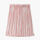 Thiago 14cm Cinnamon Stripe Mushroom Pleat Tall Tapered Candle Clip Lampshade