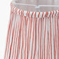 Thiago 14cm Cinnamon Stripe Mushroom Pleat Tall Tapered Candle Clip Lampshade
