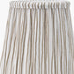 Thiago 14cm Natural Stripe Mushroom Pleat Tall Tapered Candle Clip Lampshade