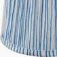 Thiago 14cm Ocean Blue Stripe Mushroom Pleat Tall Tapered Candle Clip Lampshade