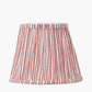Thiago 16cm Cinnamon Stripe Mushroom Pleat Tapered Lampshade