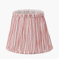 Thiago 16cm Cinnamon Stripe Mushroom Pleat Tapered Lampshade