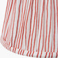 Thiago 16cm Cinnamon Stripe Mushroom Pleat Tapered Lampshade