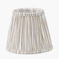 Thiago 16cm Natural Stripe Mushroom Pleat Tapered Lampshade