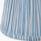 Thiago 16cm Ocean Blue Stripe Mushroom Pleat Tapered Lampshade