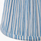 Thiago 16cm Ocean Blue Stripe Mushroom Pleat Tapered Lampshade